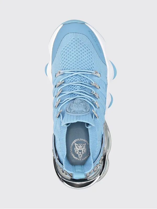 Plein Sport Mesh and Rubber Sneakers Turquoise (SAESUSC0518STE003N07) (3)