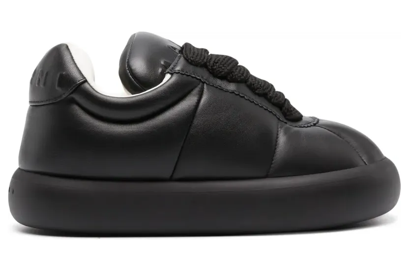 Marni BigFoot 2.0 padded leather sneakers – Zwart (SNZW015102P6028)
