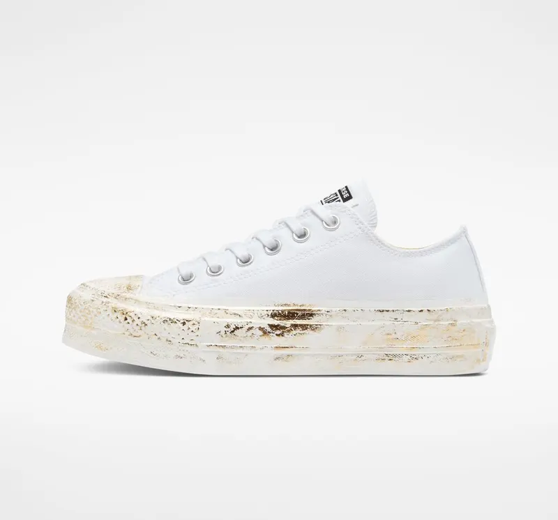 Converse Chuck Taylor All Star Lift Platform Gold Iridescent (A03338C)