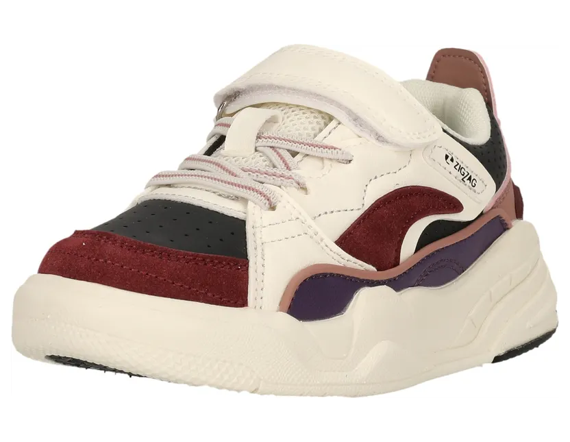 Zigzag sneaker Bourgogne / Wit (Z244211-4368)