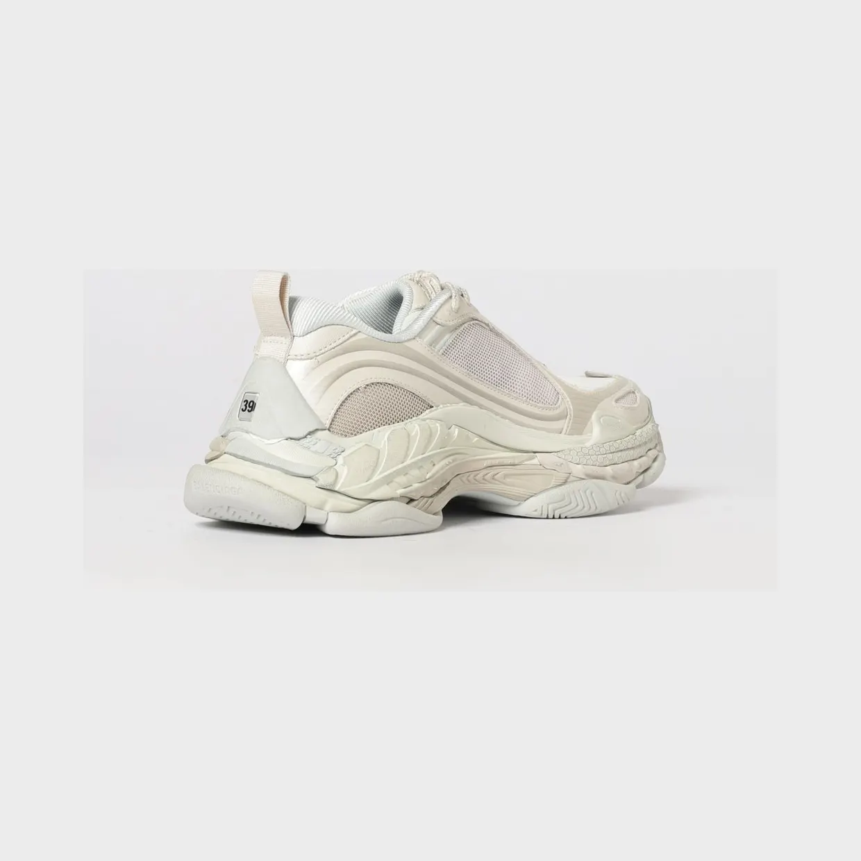 Balenciaga Triple S.2 Mesh and Rubber Sneakers Grey (865851WTRS29191) (2)