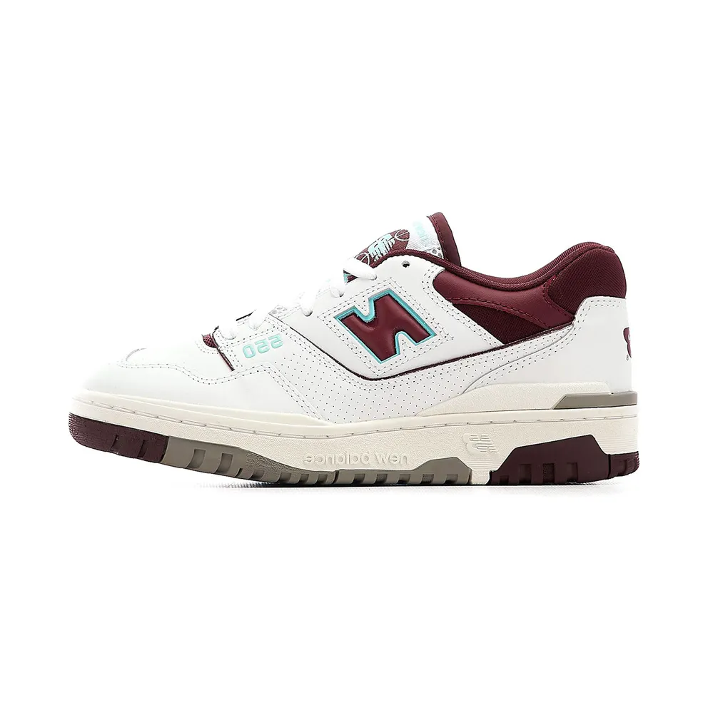 New Balance 550 White Bordeaux Red Grey (BB550WBG)