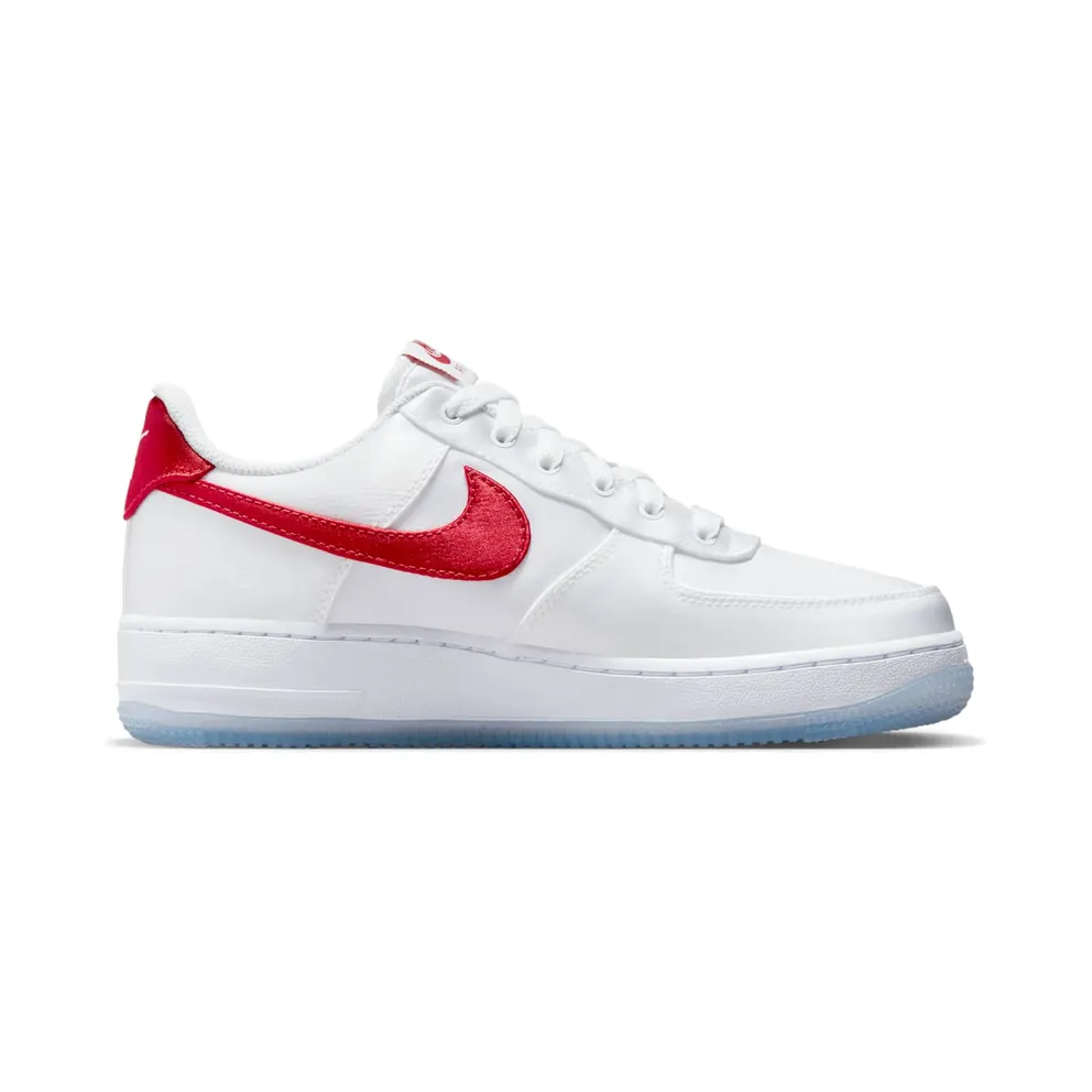 Nike AIR FORCE 1 LO ’07 “Satin White Varsity Red” (DX6541-100)