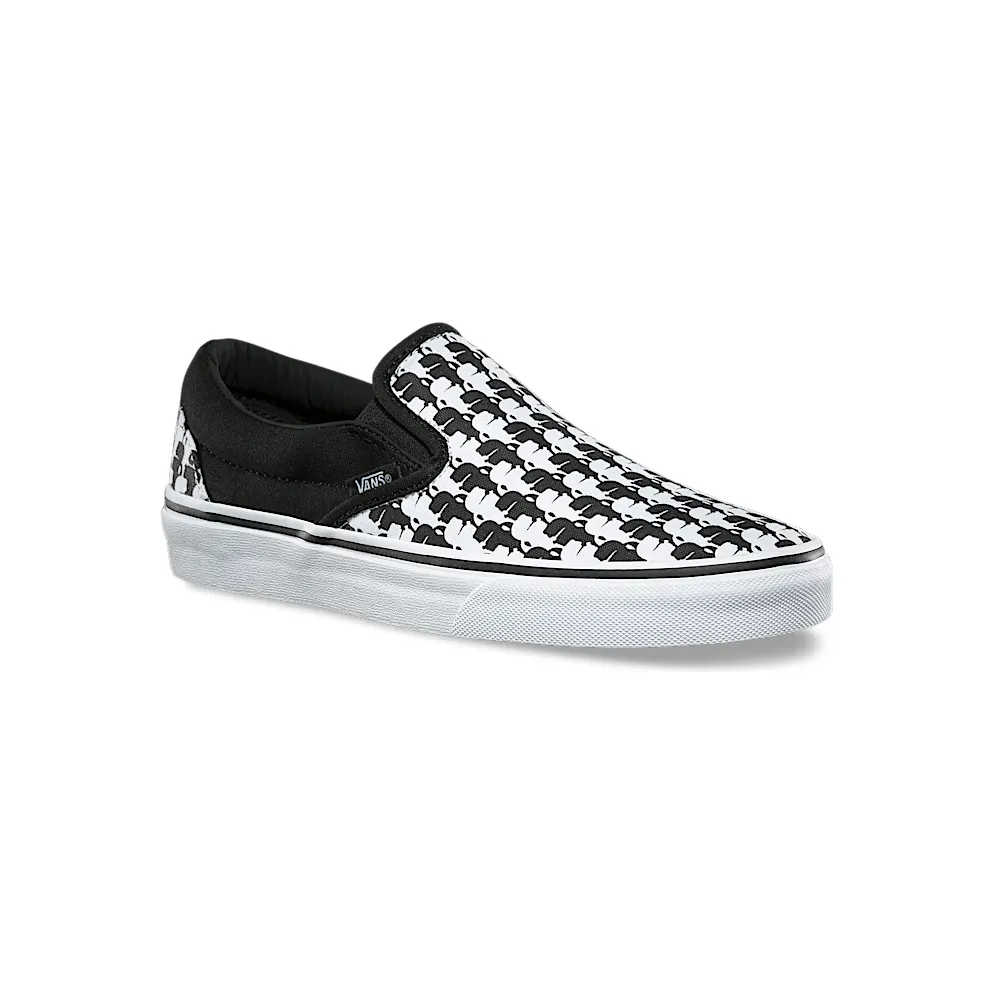 Vans Classic Slip-On Karl Lagerfeld Black White Chain/Karl Quilt (VN0A38F7OEK)