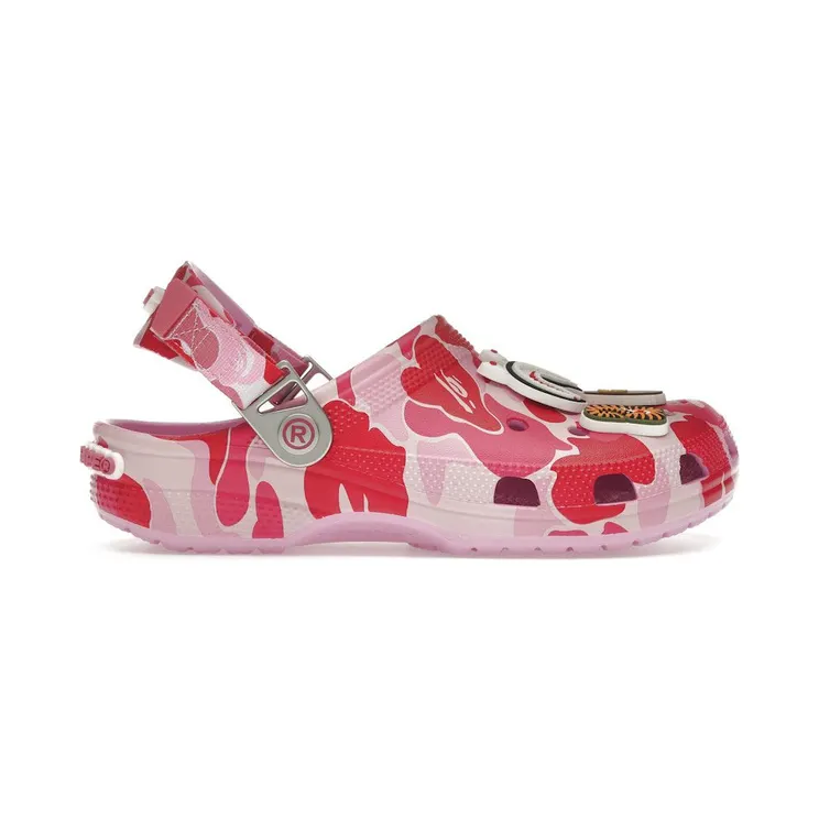 Crocs Classic Clog A Bathing Ape ABC Camo Pink (209627-6I2)