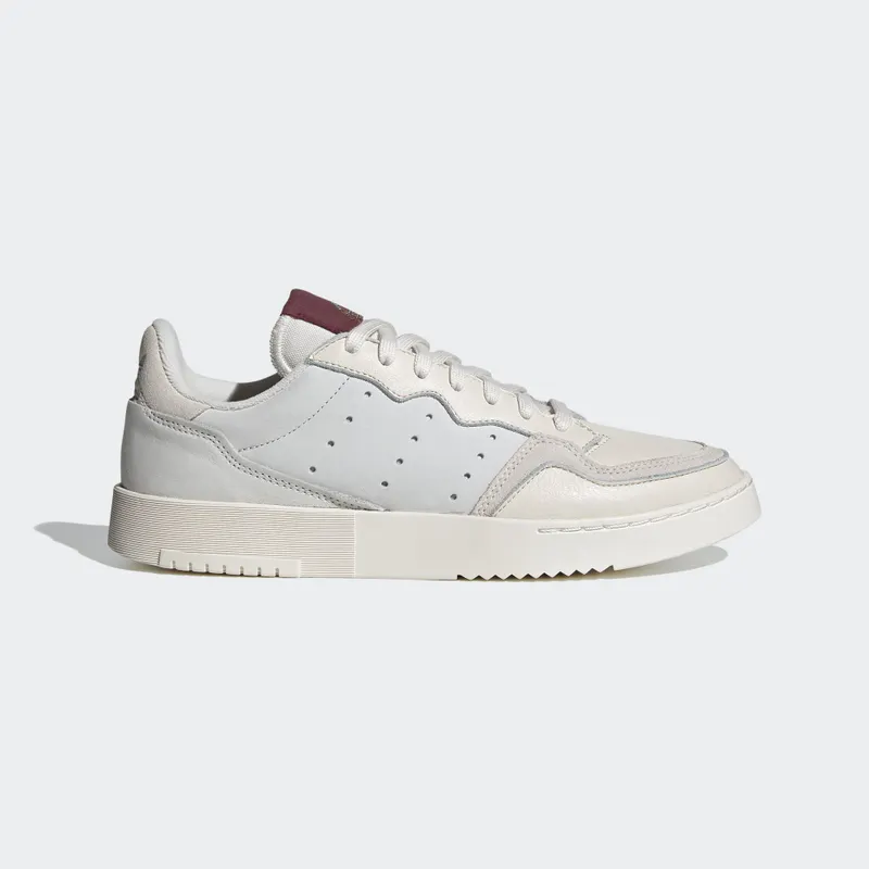 Adidas Supercourt ‘Chalk White Burgundy’ Chalk White/Chalk White/Collegiate Burgundy (EF5868)