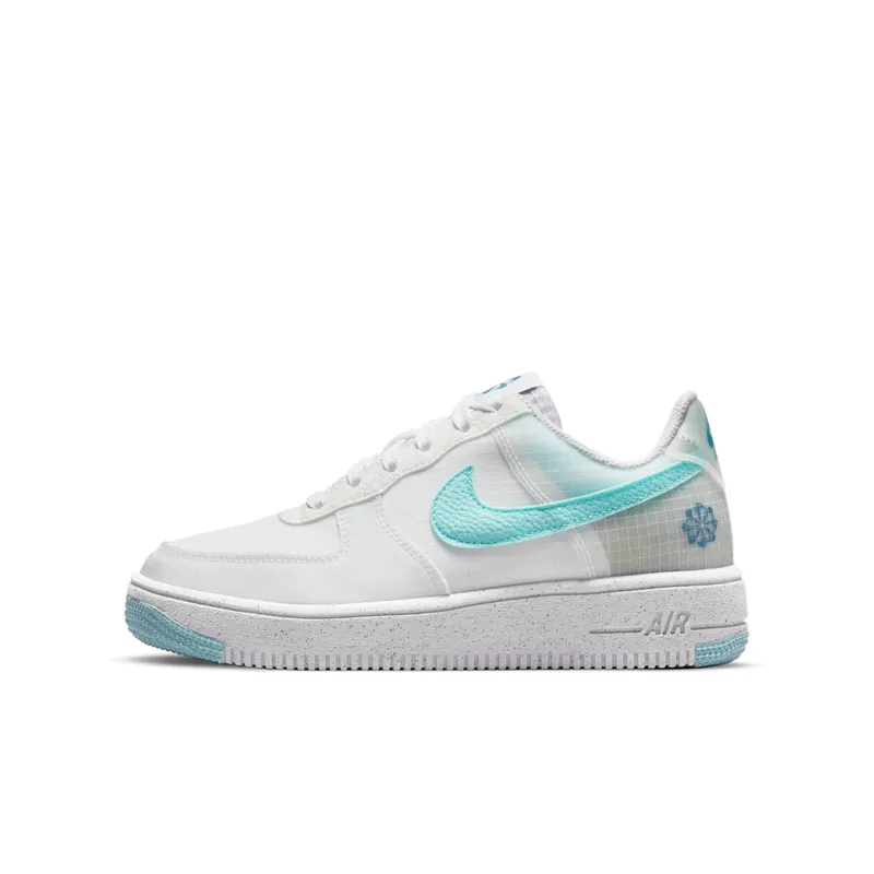 Nike Air Force 1 Crater Older Kids’ White 50% Sustainable Materials (DC9326-100)