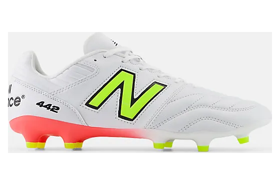 New Balance 442 Pro FG v2 White Energy Red Hi-Lite (MS41FMB2)