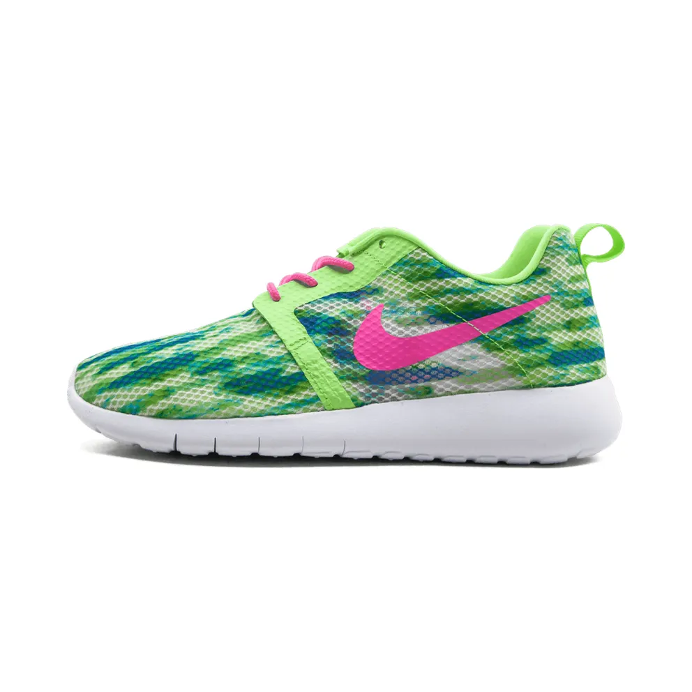Nike Rosherun Flight Weight GS “WHITE/PINK POW-MENTA-FLSH LIME” (705486-101)