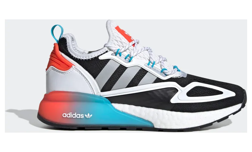 Adidas ZX 2K Boost ‘White Multi’ Core Black/Grey/Signal Cyan (FY2012)