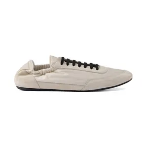 Prada Collapse Sneakers Re-Nylon Suede Elasticized Ivory (2EG479_D7C_F0304_F_G001)