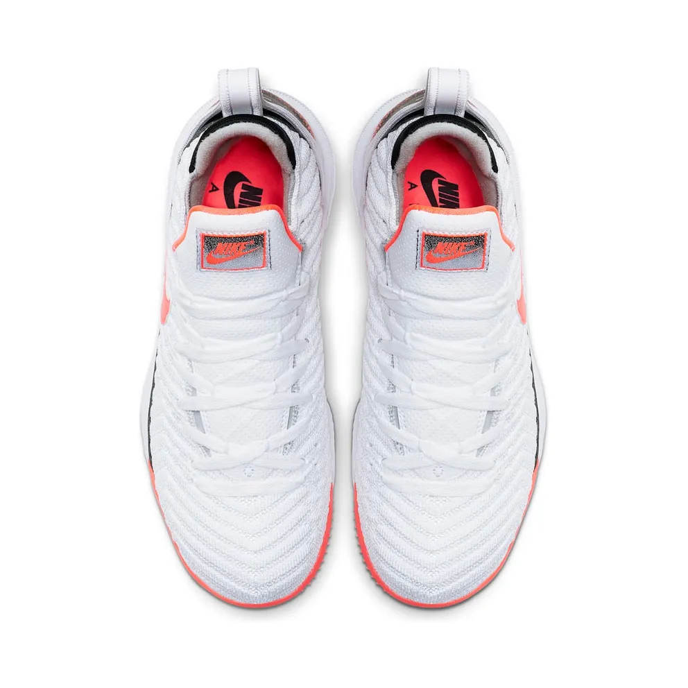 Nike LeBron 16 White Hot Lava White/Hot Lava-Flat Silver (CI1521-100)