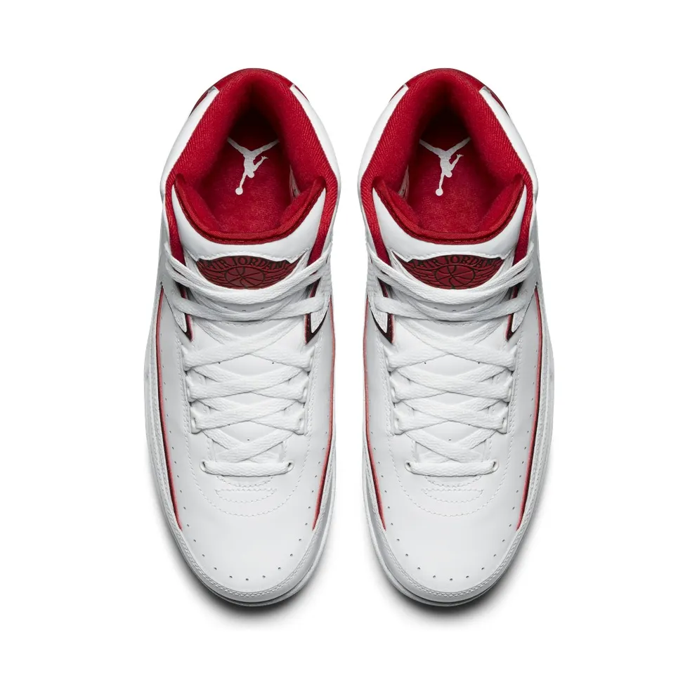 Air Jordan Nike AJ II 2 Retro White Red (2014) (385475-102)