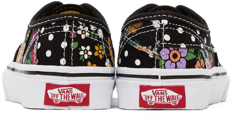 Vans Kids Black Authentic Patchwork Little Kids (VN0A5DXQY23)