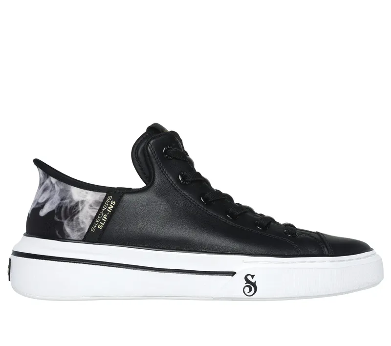 Skechers Premium Leather Slip-ins Snoop One – OG – Black / White – “Black” (251016 BKW)
