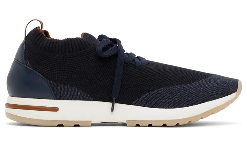 Loro Piana Navy Wish 360 Flexy Walk Sneakers (FAI1540)