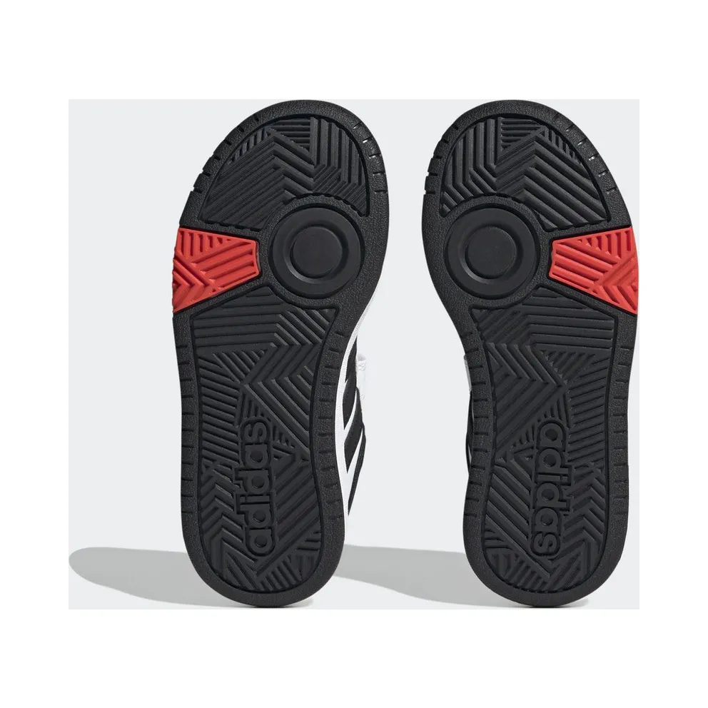 Adidas Hoops Lifestyle Basketball Hook-and-Loop Cloud White / Core Black / Bright Red (H03863)
