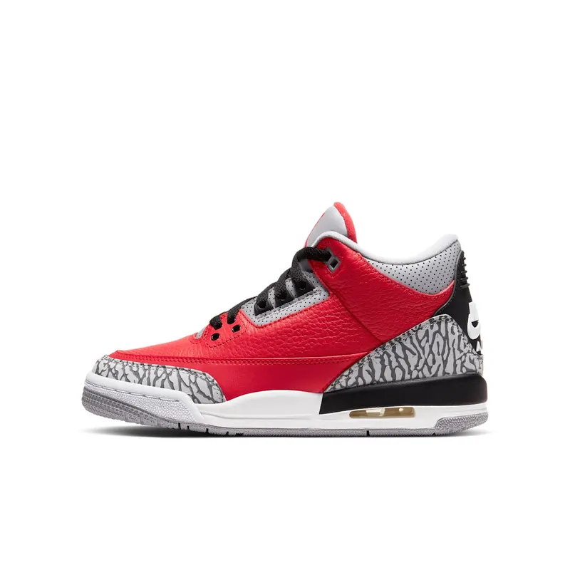 Jordan 3 Retro SE Fire Red (GS) Fire Red/Fire Red-Cement Grey-Black (CQ0488-600)