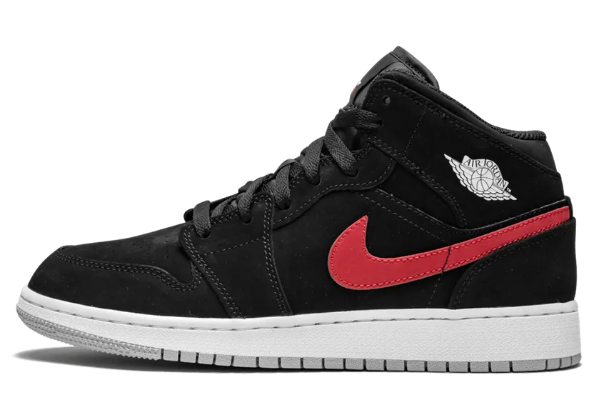 Air Jordan 1 Mid GS Black (554725-065)