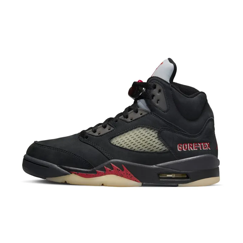 Air Jordan 5 Retro GTX Off-Noir/Black/Muslin/Fire Red (DR0092-001)