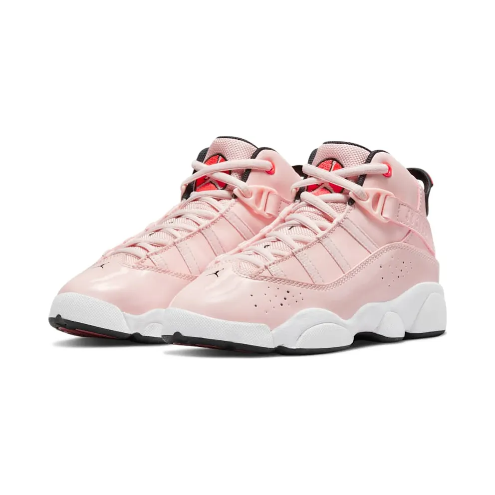 Nike Jordan Kids Pink & Red Jordan 6 Rings Little Kids (323432-602)