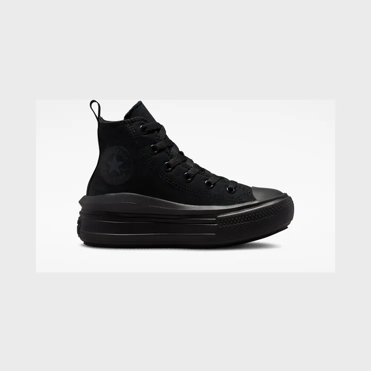 Converse Chuck Taylor All Star Move Platform “Black / Black / Dark Smoke Grey” (A03670C)