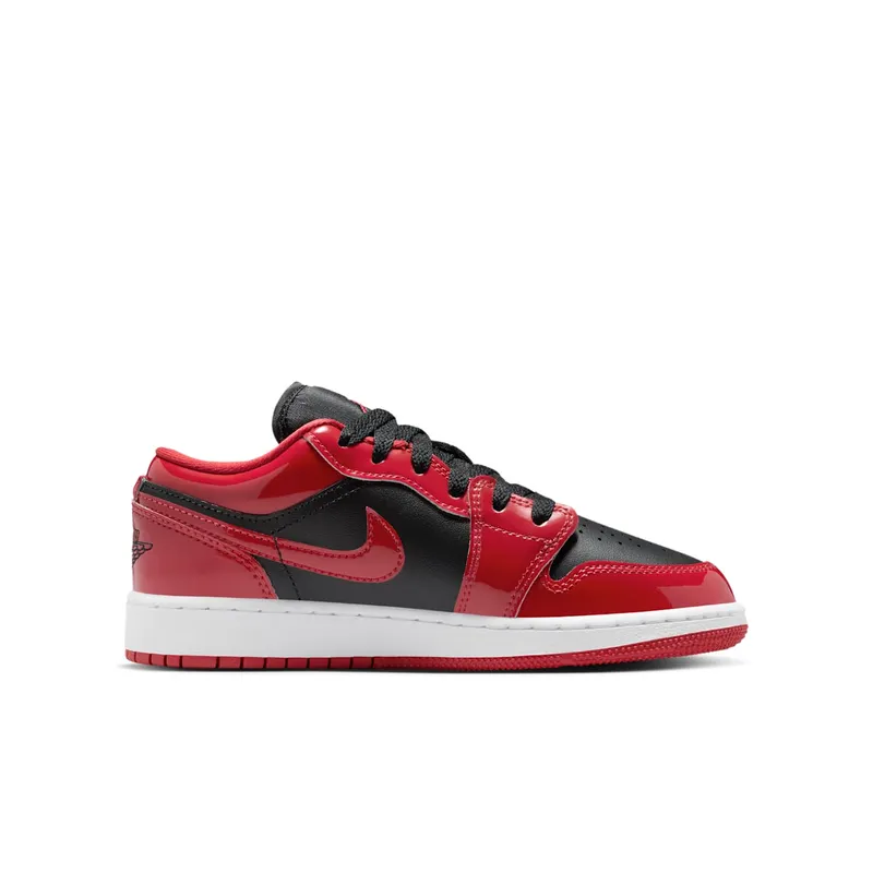 Air Jordan 1 Low SE GS “Patent Bred” (HV4396-006)