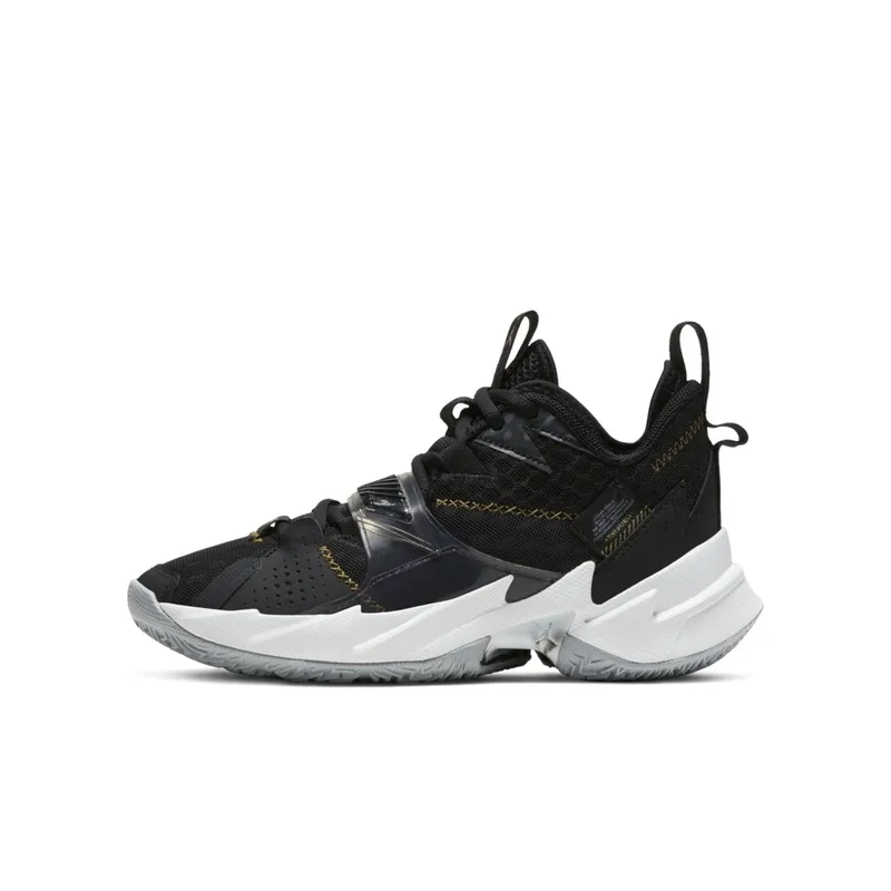 Jordan Why Not Zer0.3 The Family (GS) Black/Metallic Gold-White-Wolf Grey (CD5804-001)