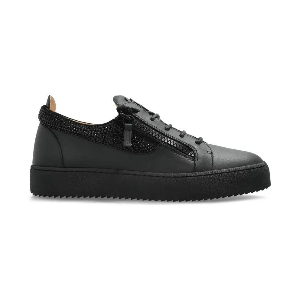 Giuseppe Zanotti Frankie Sneakers mit doppeltem Reißverschluss – Schwarz (RU40038001)
