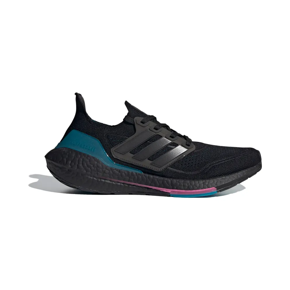 adidas Ultraboost 21 Laufschuh Core Black / Carbon / Active Teal (FZ1921)