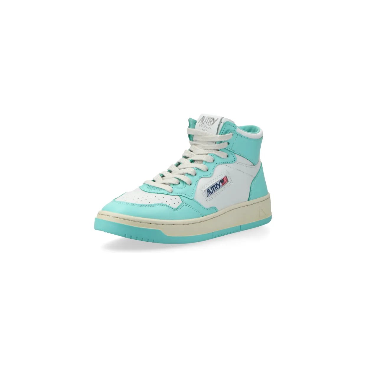 Autry Medalist Mid W (turquoise / white) – AUMWWB20 (2)