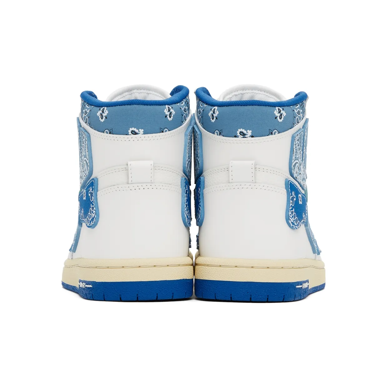 AMIRI White & Blue Skel Top Hi Bandana Sneakers (PS22MFS016-420) (4)