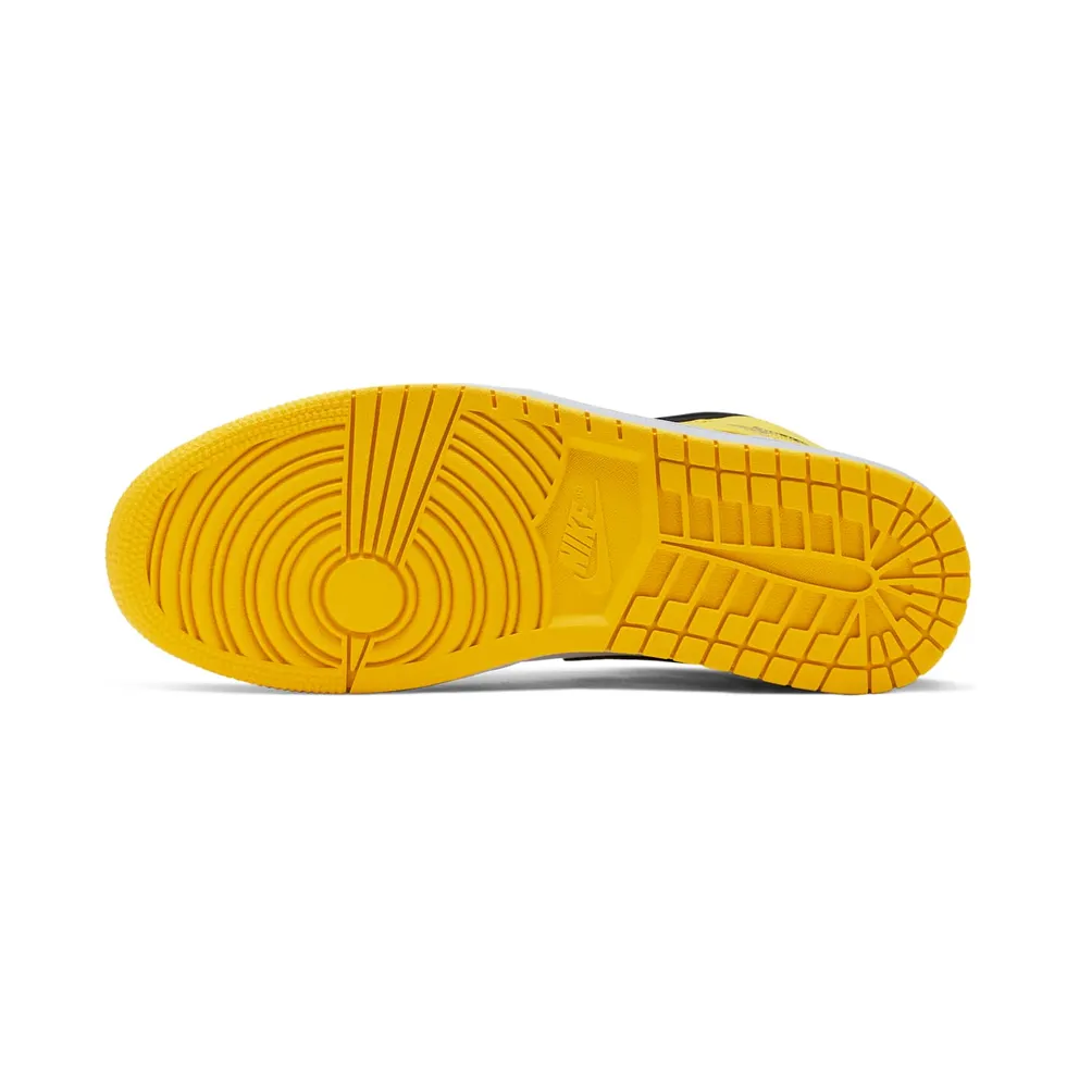 Air Jordan Nike AJ I 1 Mid ‘Yellow Toe’ (Footasylum Exclusive) (2019) (852542-071)