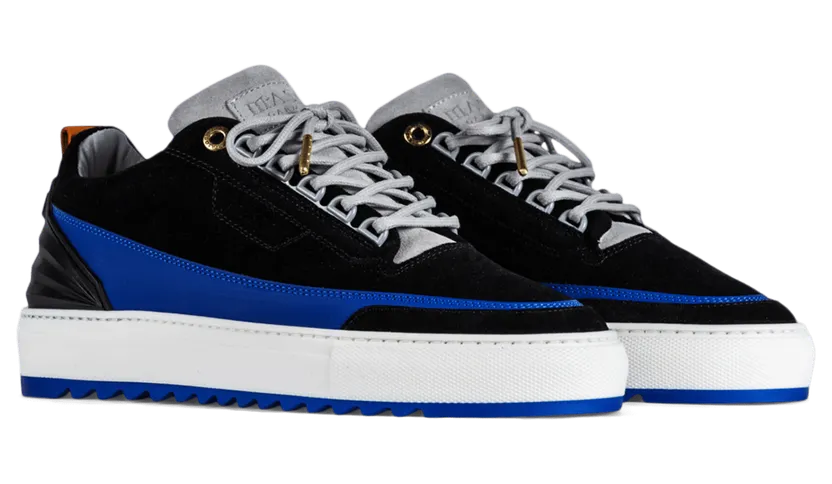 Mason Garments Firenze Suede Black / Blue Schwarz (SS21-13A)