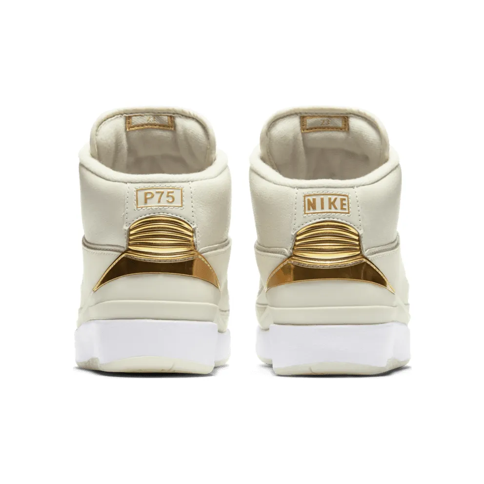 Jordan 2 Retro Quai 54 (GS) Light Bone/White-Metallic Gold (866034-001)