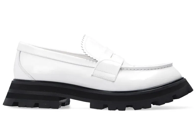 Alexander McQueen Wander Loafer White Black (666328WHZ809358)