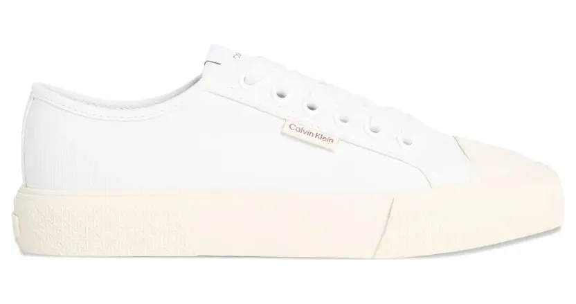 Calvin Klein Luna sneakers met plateauzool en logopatch – Wit (HW0HW02975YBR)