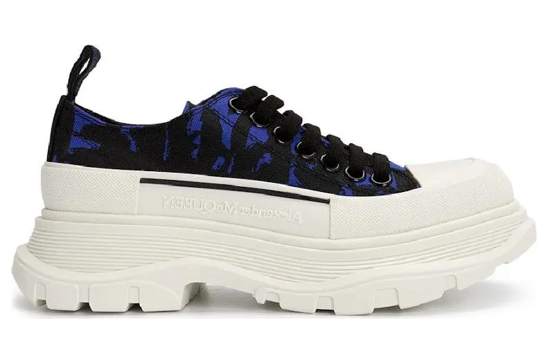 Alexander McQueen Tread Slick Low Lace Up Blue Black (708093W4TG54593)