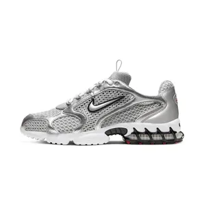 Nike Air Zoom Spiridon Cage 2 “Light Sandstone / Cardinal Red / Black / Metallic Silver” (CJ1288-001)