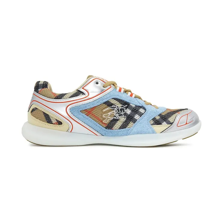 Burberry Check Matrix Beige Light Blue Silver (8111731)