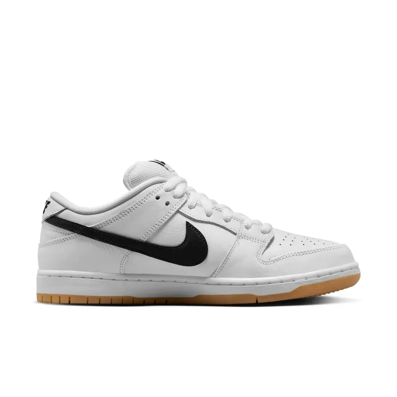 Nike SB Dunk Low Pro White/White/Gum Light Brown/Black (CD2563-101)