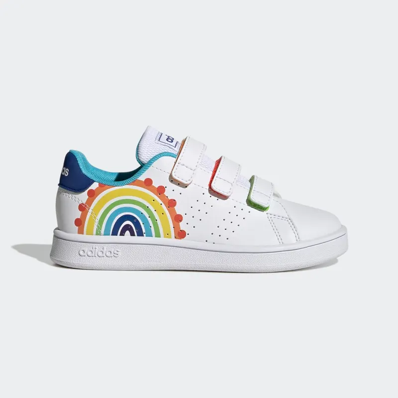 Adidas Advantage Lifestyle Court Hook-and-Loop Cloud White / Royal Blue / Bright Cyan (GV6821)