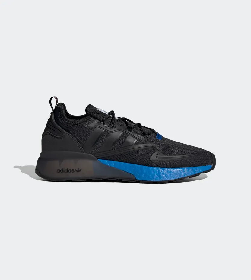 adidas ZX 2K Boost Core Black / Core Black / Glow Blue (FX7029)