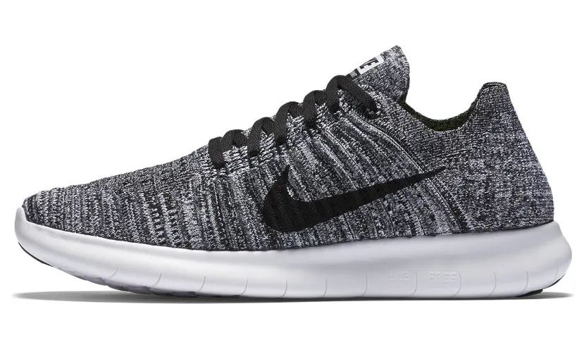 Nike Free RN Flyknit White/Black (831070-100)