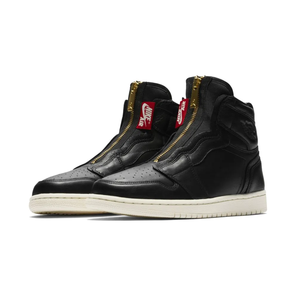 Jordan 1 Retro High Zip Black Sail (W) Black/Sail-University Red (AQ3742-016)