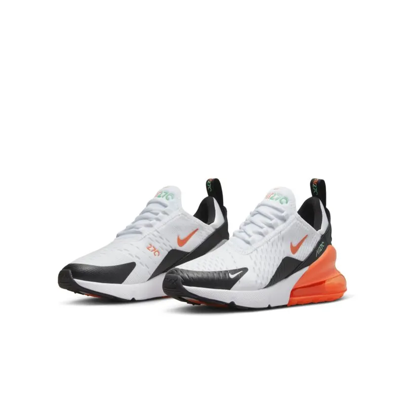 Nike Air Max 270 White Turf Orange (GS) (943345-107)