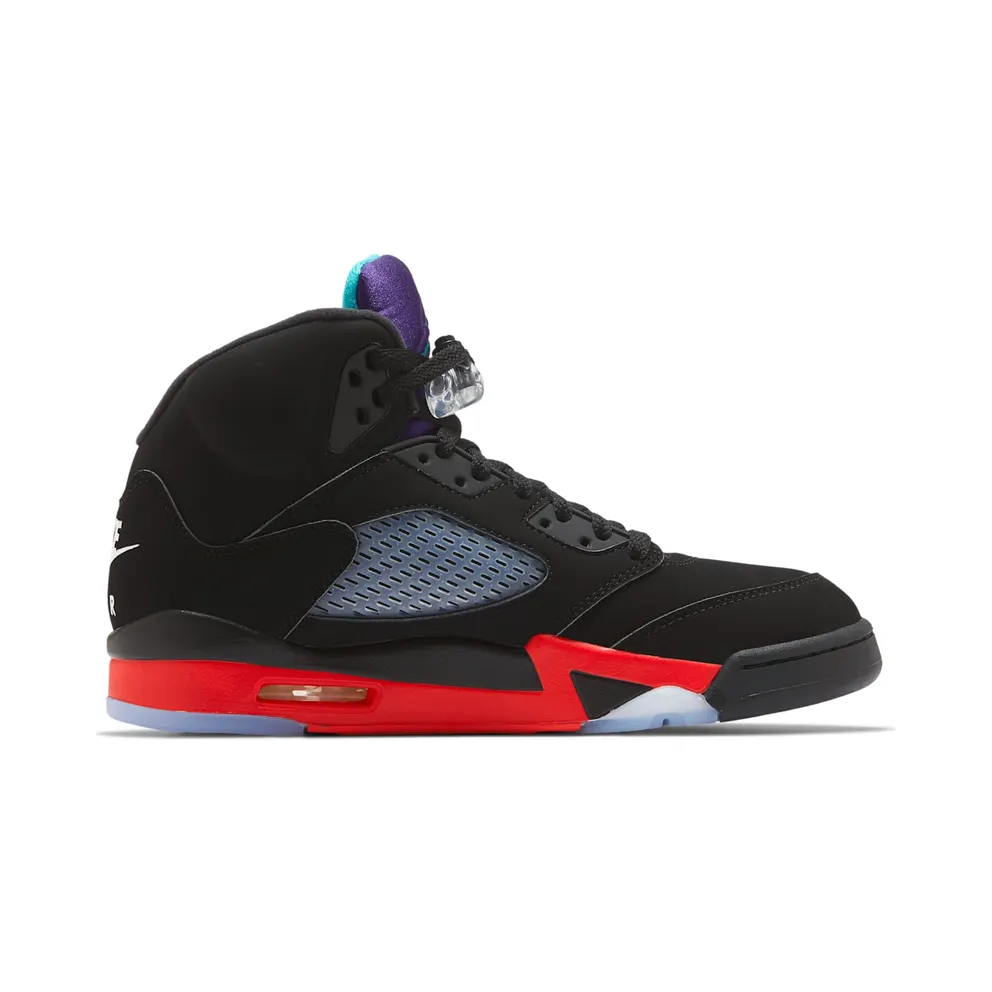 Jordan 5 Retro Top 3 Black/Fire Red-Grape Ice-New Emerald (CZ1786-001)