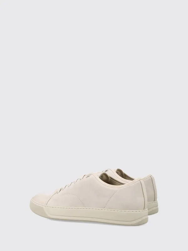 Lanvin DBB1 Low-Top Sneakers in Suede Calfskin with Rubber Sole Beige (FMSKDBB1VBAL07)