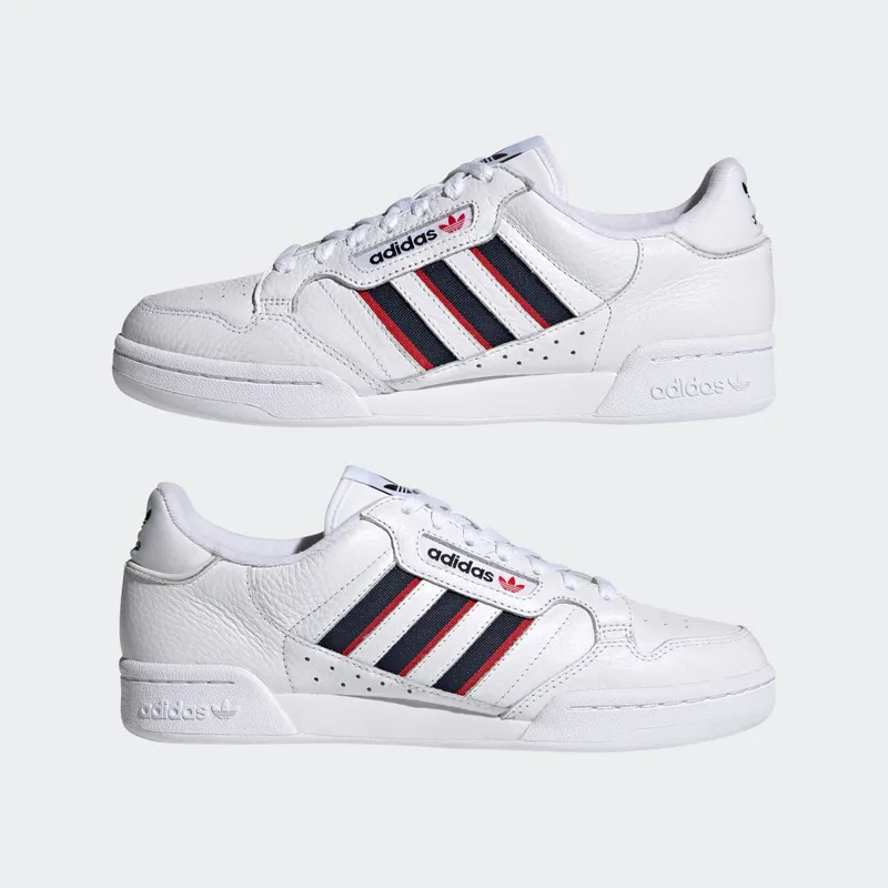 Adidas Continental 80 Stripes Cloud White / Collegiate Navy / Vivid Red (FX5090)