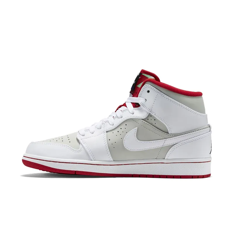 Jordan 1 Retro Hare (2015) White/True Red-Light Silver-Black (719551-123)